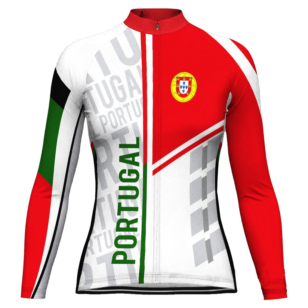 Portugal Long Sleeve Cycling Jersey for Women
