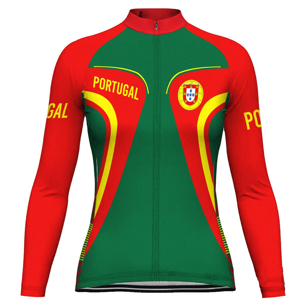 Portugal Long Sleeve Cycling Jersey for Women