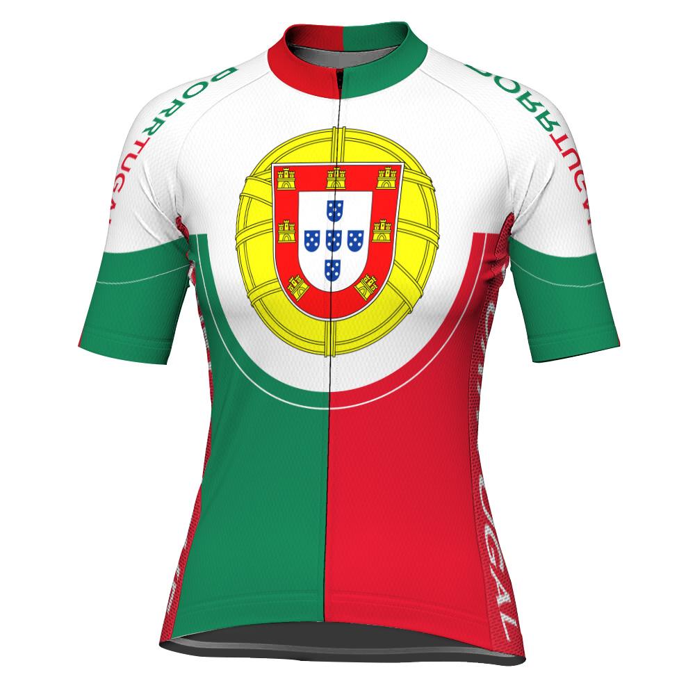 Portugal Short Sleeve Cycling Jersey for Women