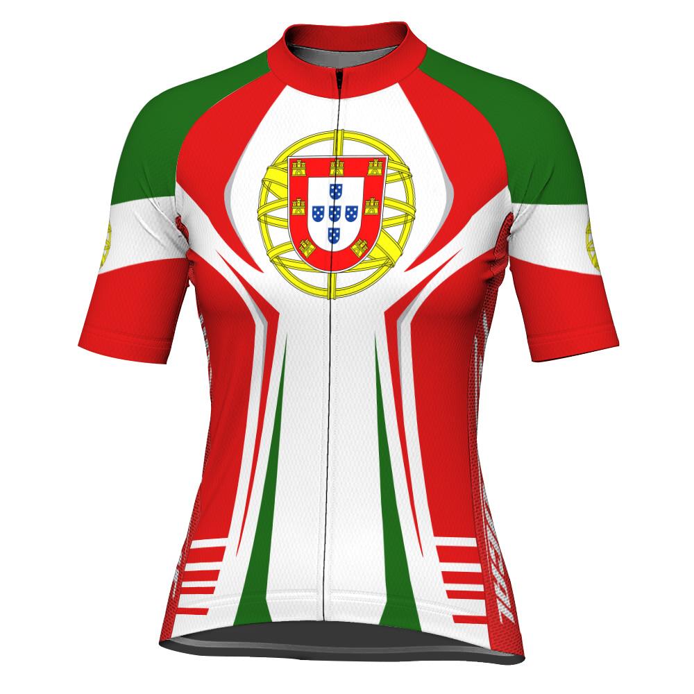Portugal Short Sleeve Cycling Jersey for Women