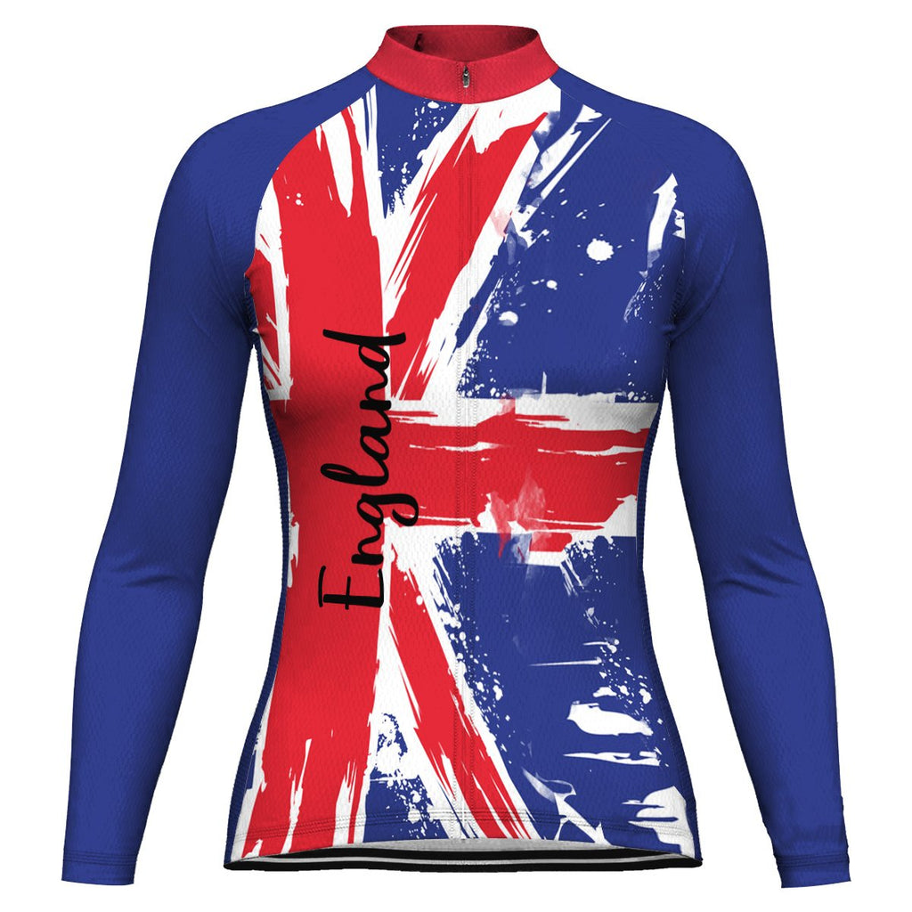 England Long Sleeve Cycling Jersey for Women