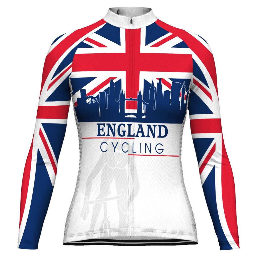 England Long Sleeve Cycling Jersey for Women
