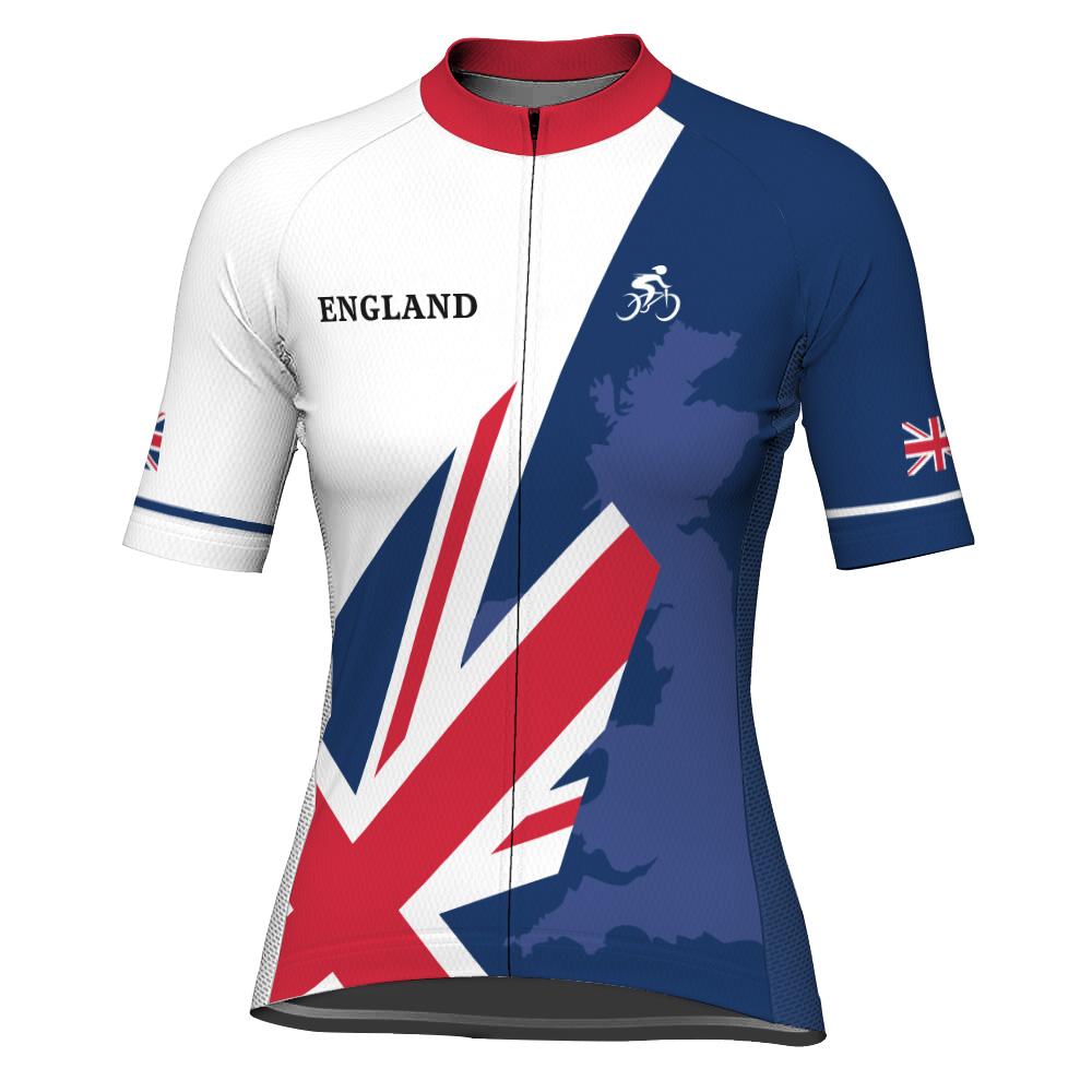 England Short Sleeve Cycling Jersey for Women