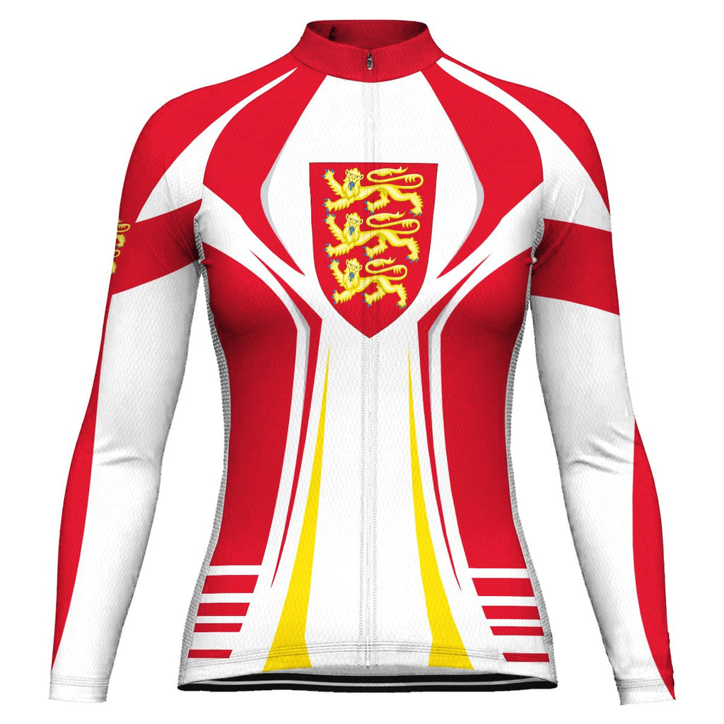 Customized England Long Sleeve Cycling Jersey for Women