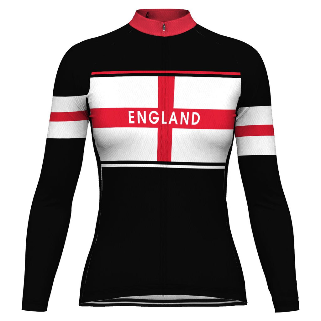 Customized England Long Sleeve Cycling Jersey for Women