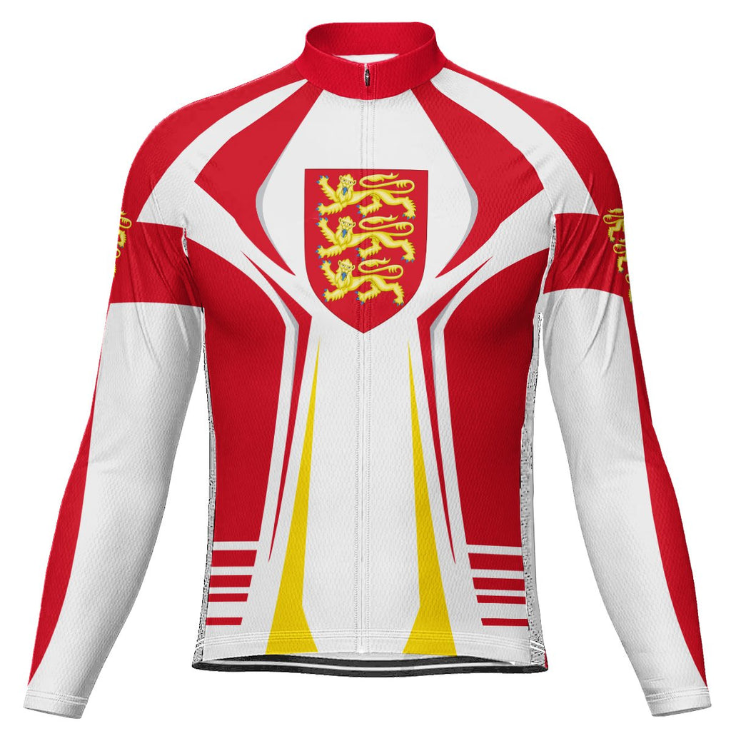 Customized England Long Sleeve Cycling Jersey for Men