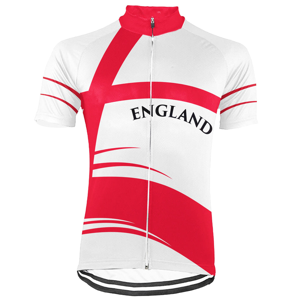 Customized England Short Sleeve Cycling Jersey for Men