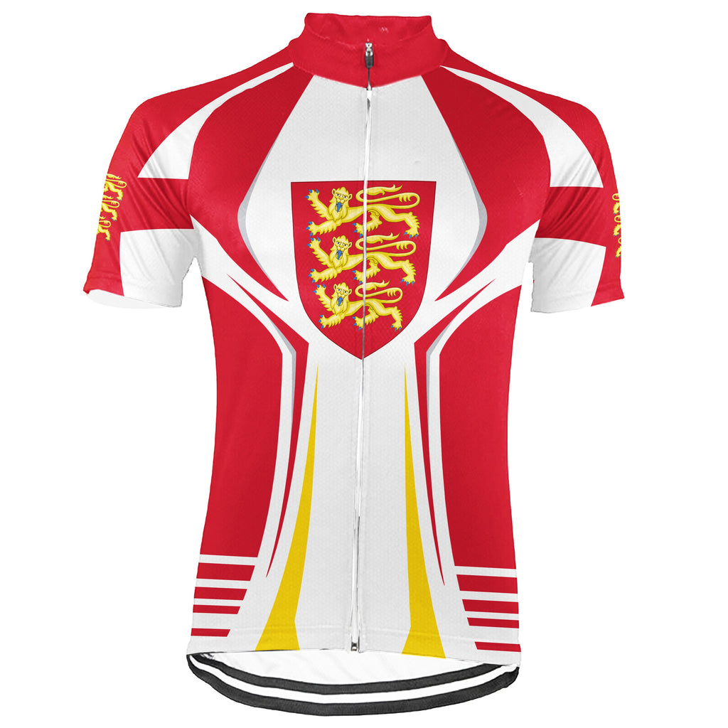 Customized England Short Sleeve Cycling Jersey for Men
