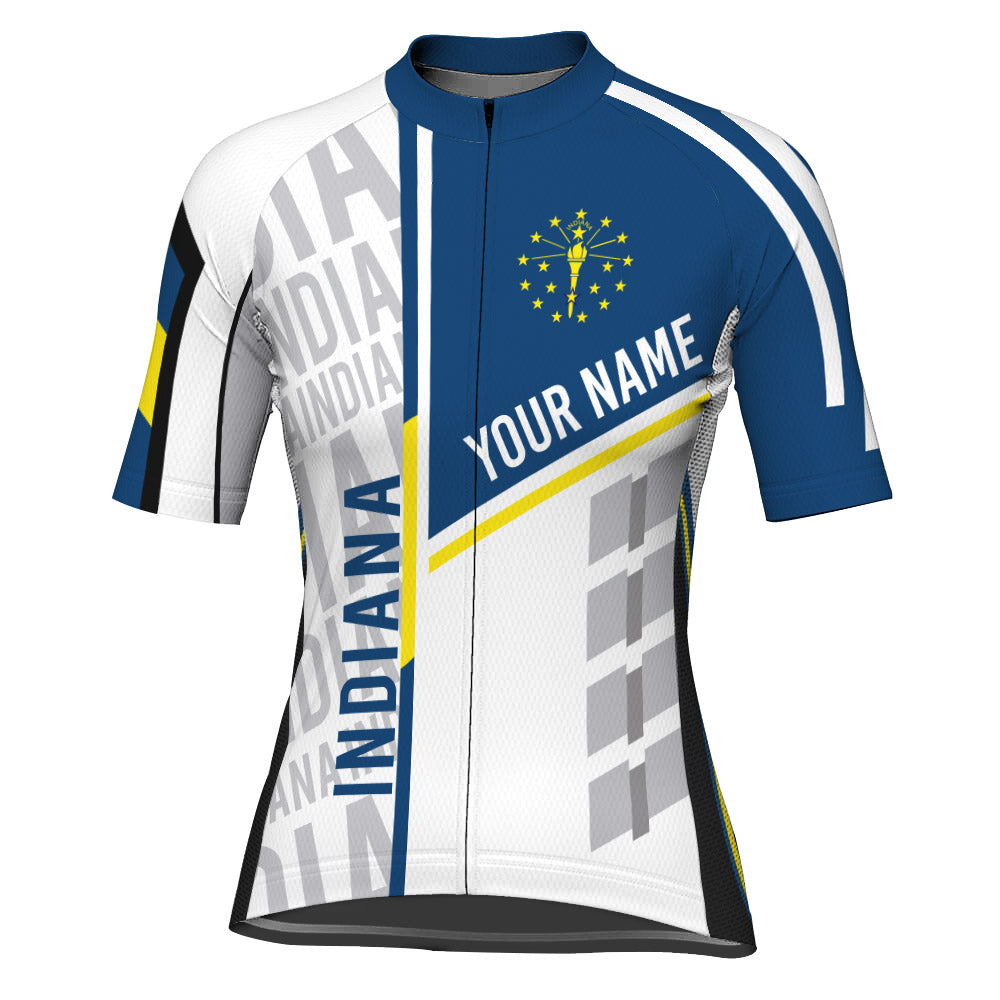 Customized Indiana Short Sleeve Cycling Jersey for Women