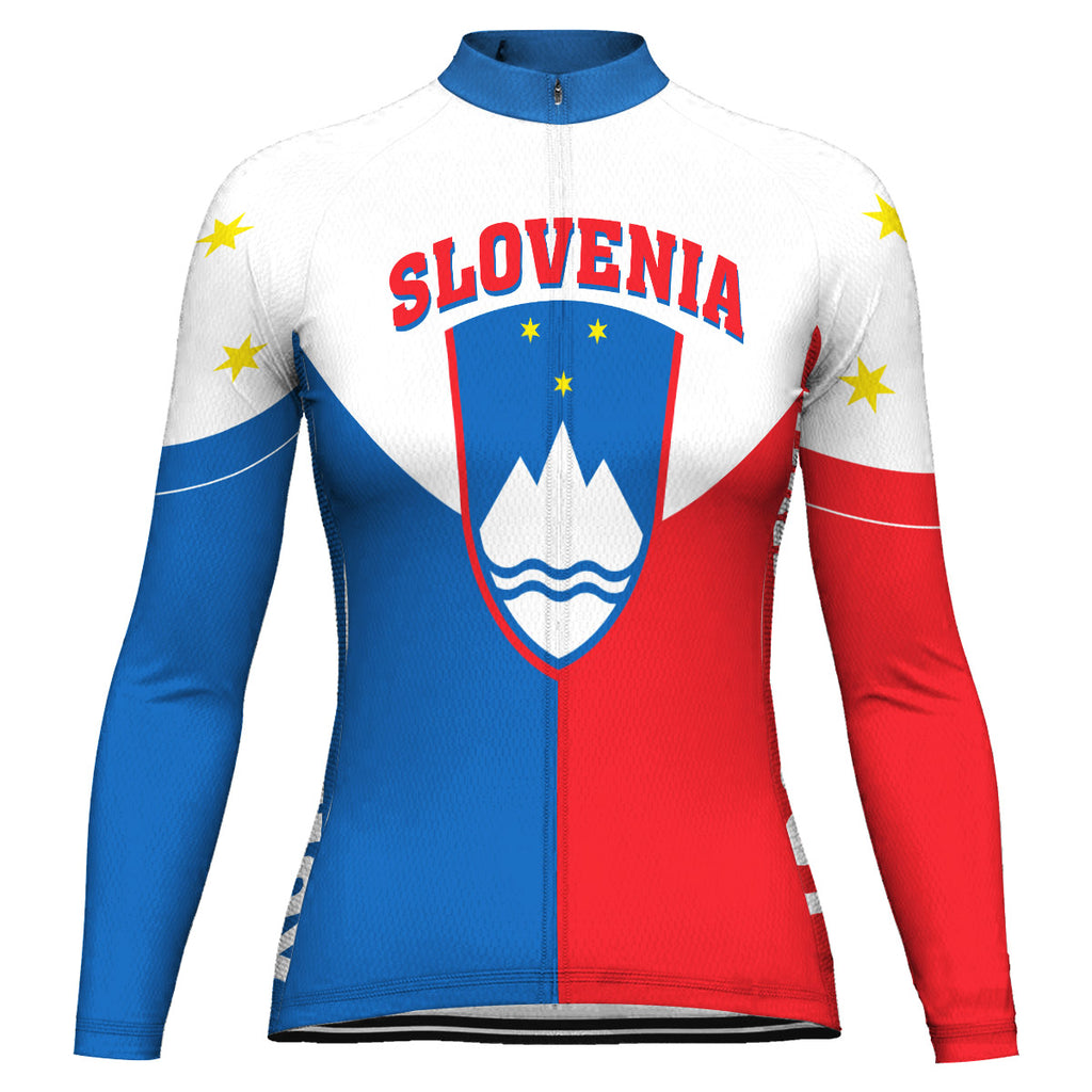 Customized Slovenia Long Sleeve Cycling Jersey for Women