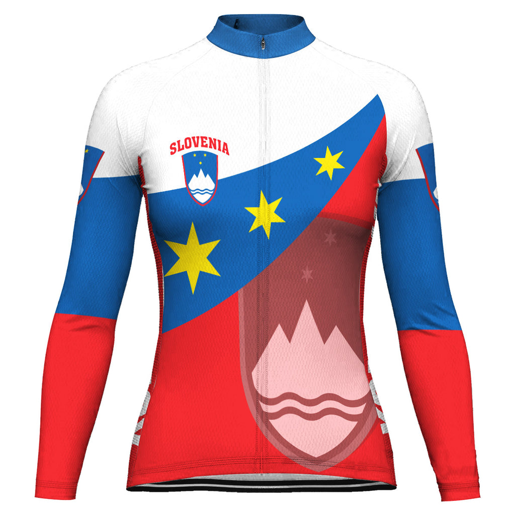 Customized Slovenia Long Sleeve Cycling Jersey for Women