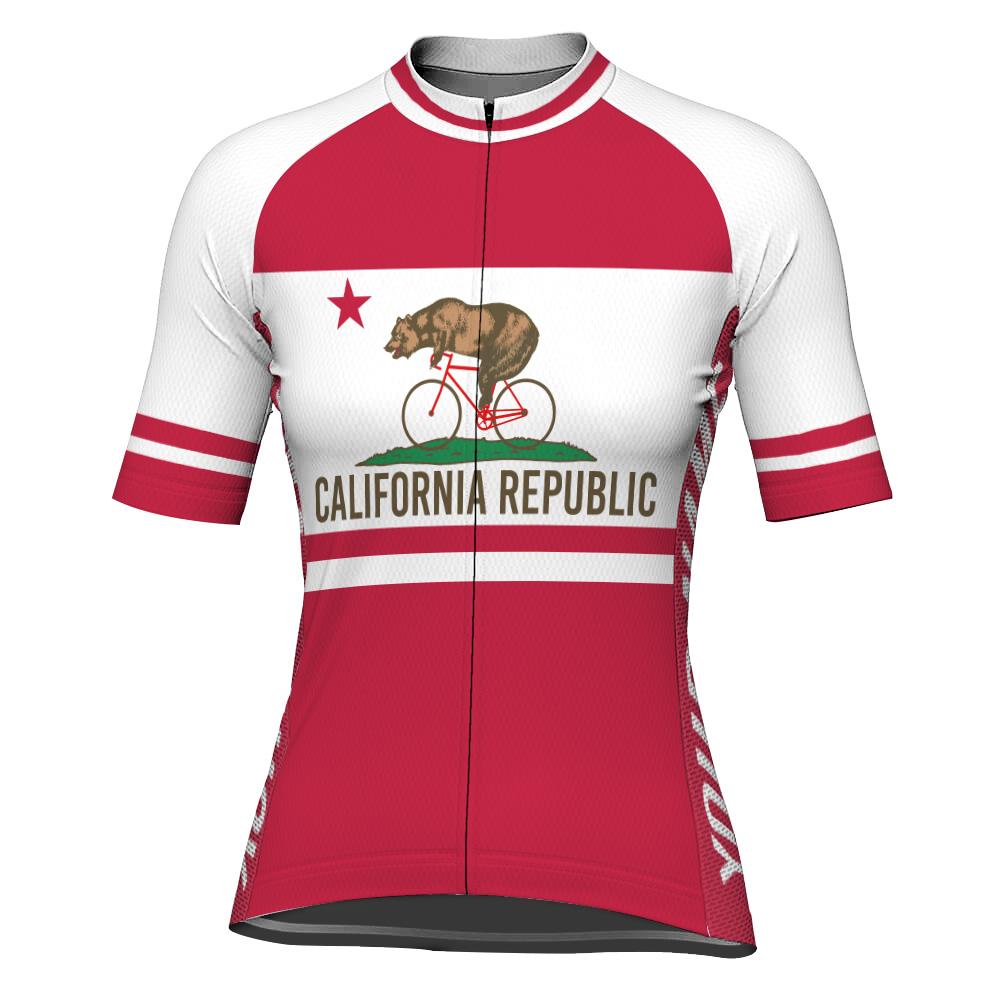 Customized California Short Sleeve Cycling Jersey for Women