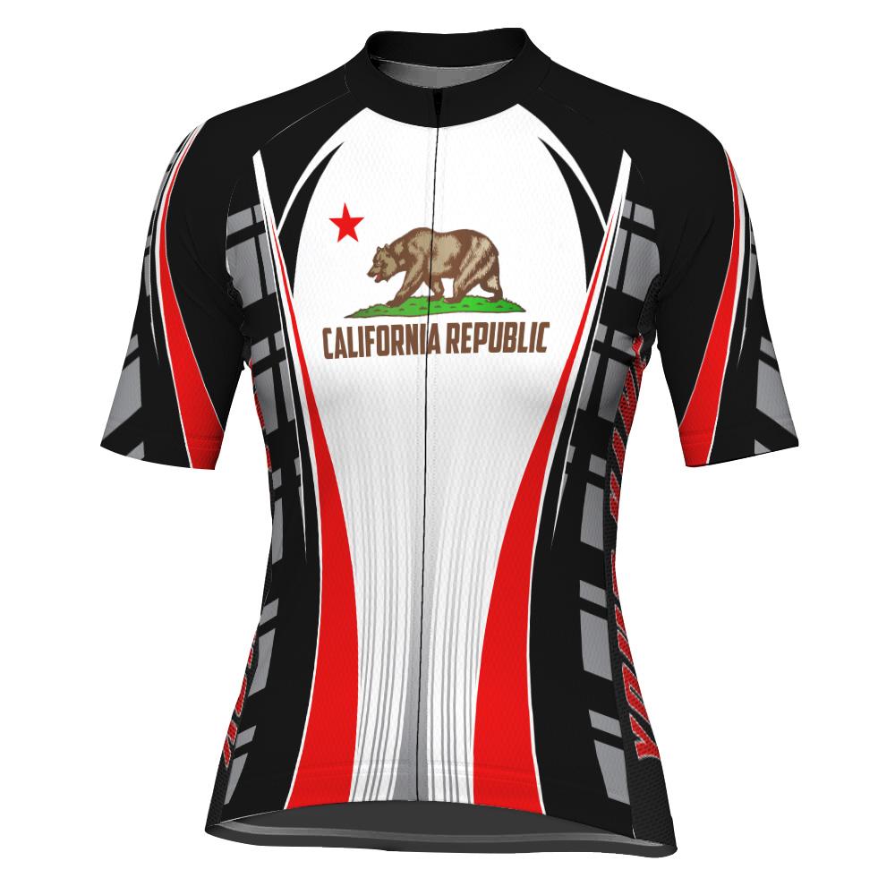 Customized California Short Sleeve Cycling Jersey for Women