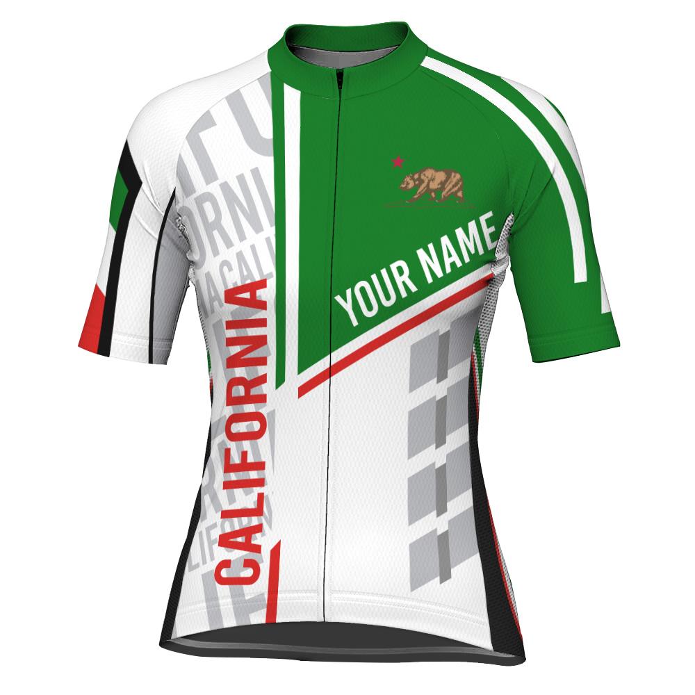 Customized California Short Sleeve Cycling Jersey for Women
