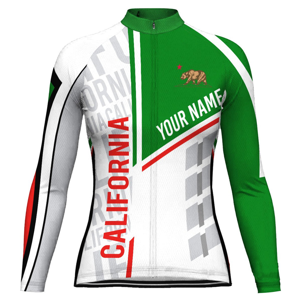 Customized California Long Sleeve Cycling Jersey for Women