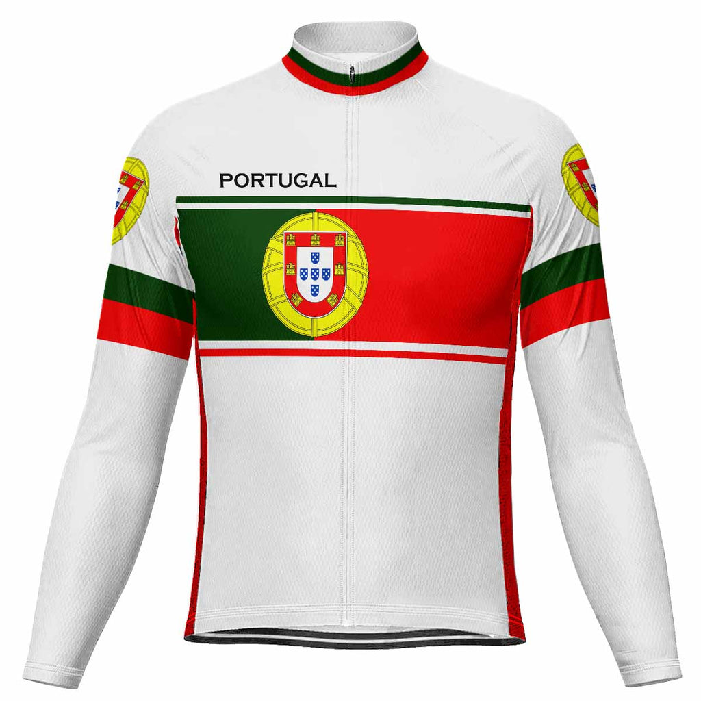 Customized Portugal Long Sleeve Cycling Jersey for Men