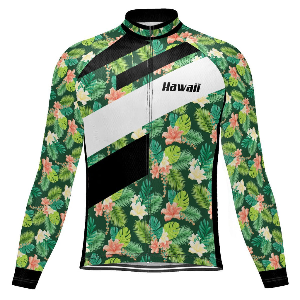 Hawaiian Long Sleeve Cycling Jersey for Men