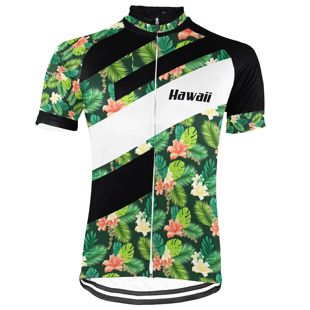 Hawaiian Short Sleeve Cycling Jersey for Men