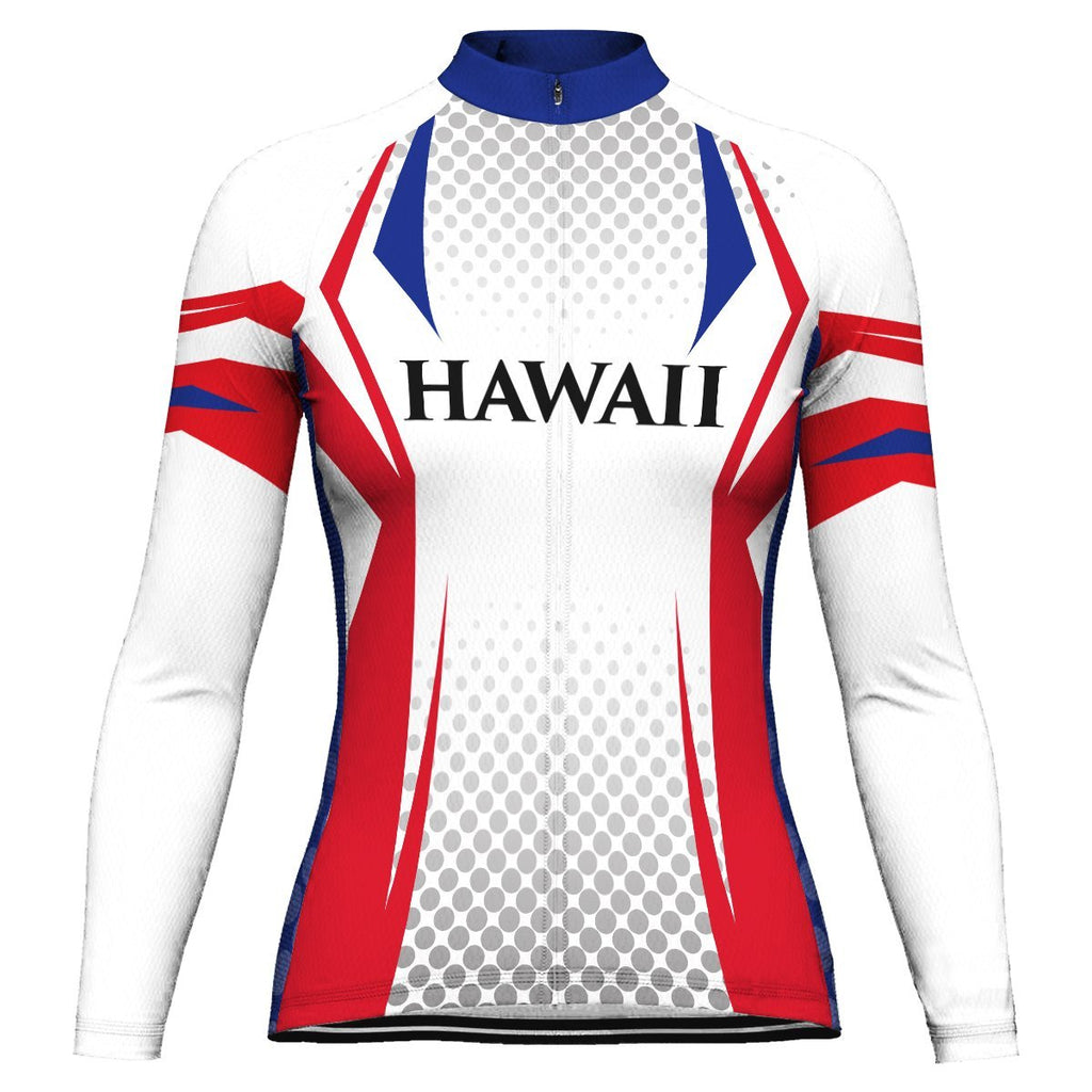 Hawaiian Long Sleeve Cycling Jersey for Women