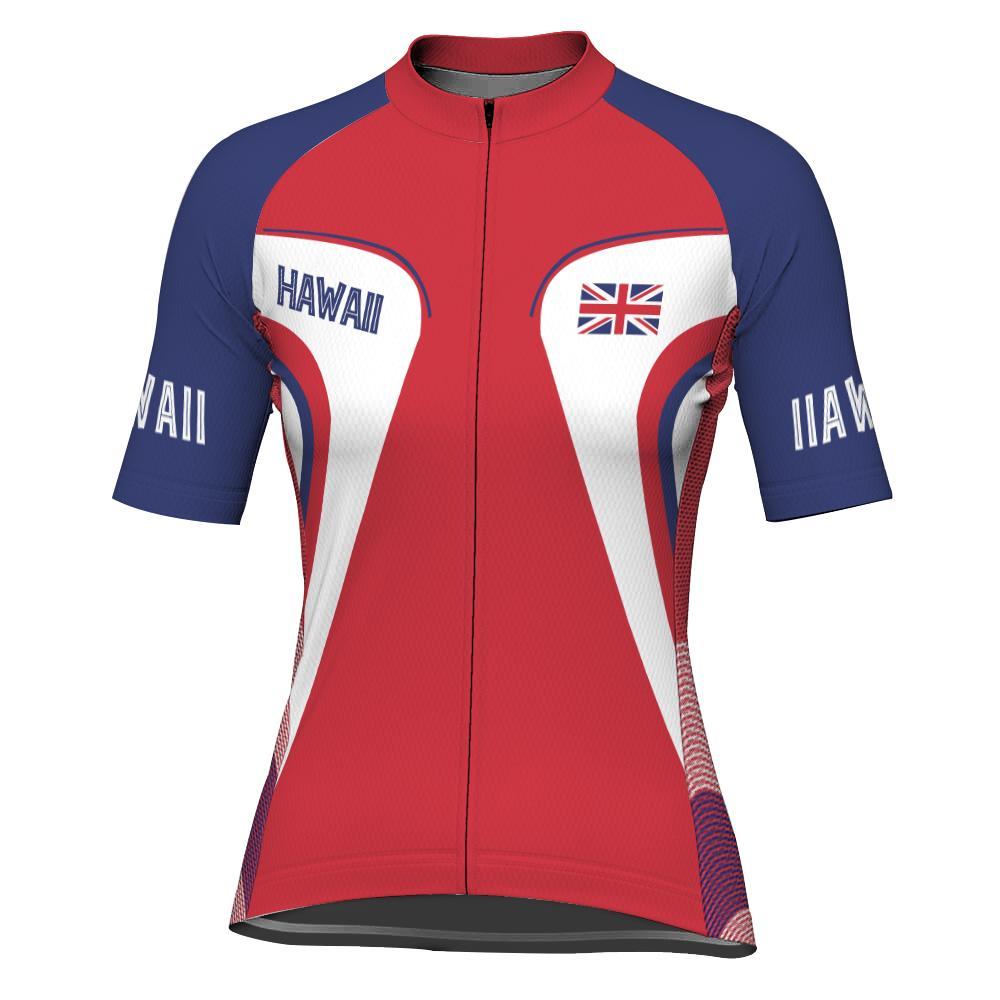 Hawaiian Short Sleeve Cycling Jersey for Women