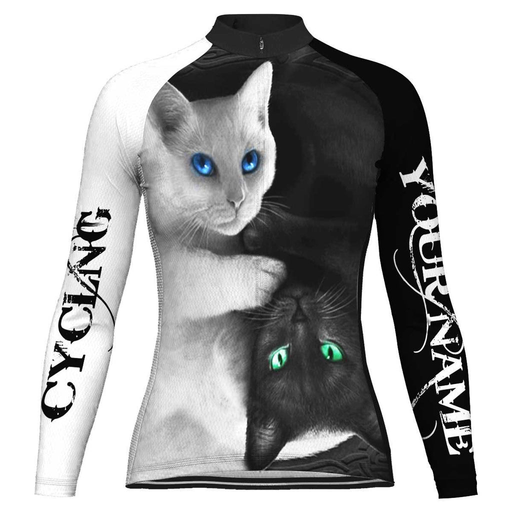 Customized Cat Long Sleeve Cycling Jersey for Women