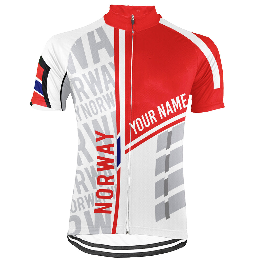 Customized Norway Short Sleeve Cycling Jersey for Men