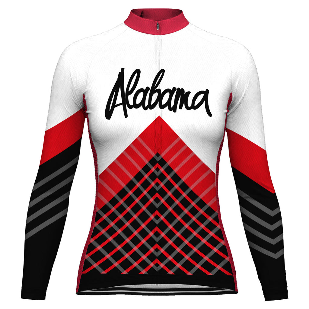 Customized Alabama Long Sleeve Cycling Jersey for Women