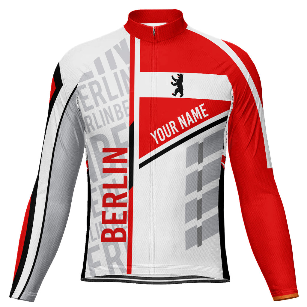 Customized Berlin Long Sleeve Cycling Jersey for Men