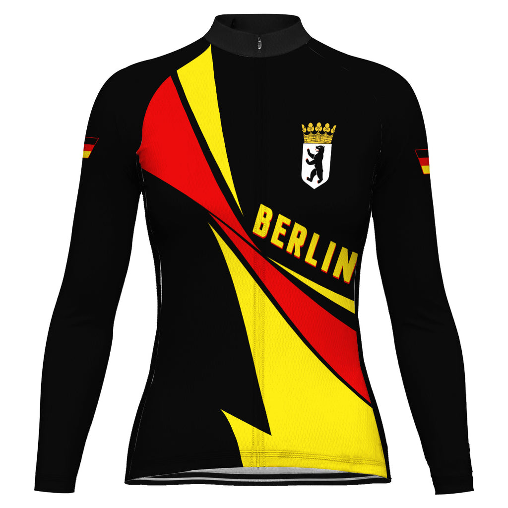 Customized Berlin Long Sleeve Cycling Jersey for Women