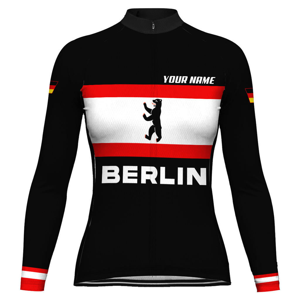 Customized Berlin Long Sleeve Cycling Jersey for Women
