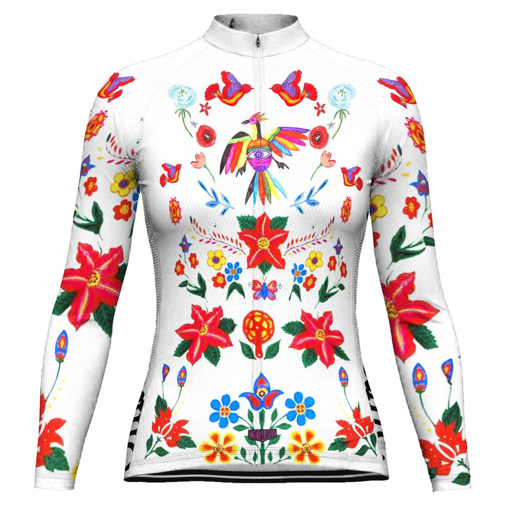 Customized Colorful Long Sleeve Cycling Jersey for Women