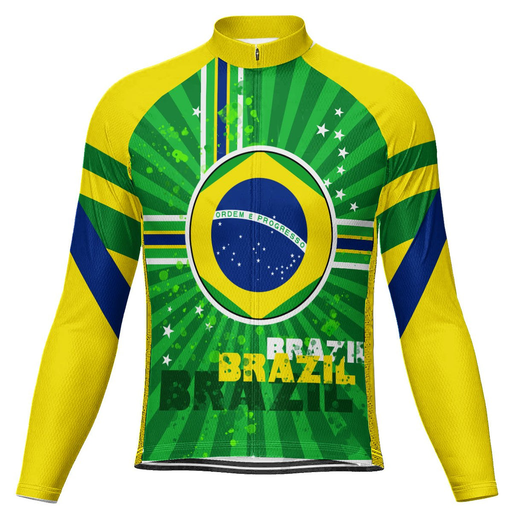 Customized Brazil Long Sleeve Cycling Jersey for Men