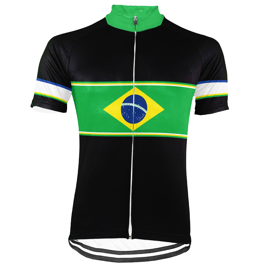 Customized Brazil Short Sleeve Cycling Jersey for Men