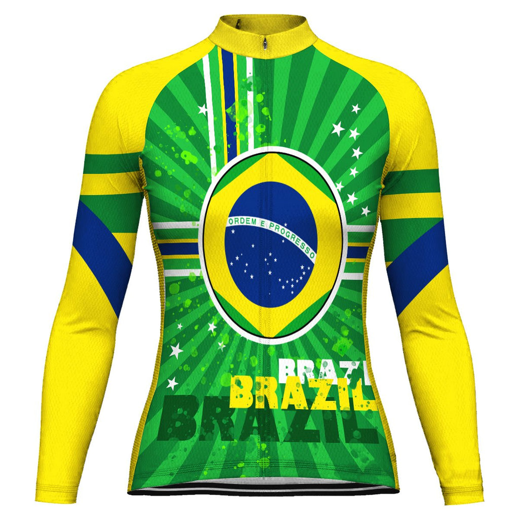 Customized Brazil Long Sleeve Cycling Jersey for Women