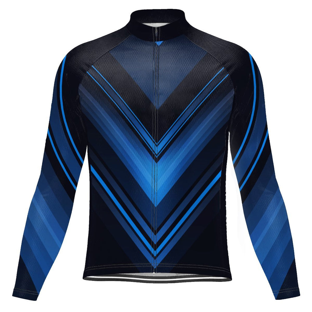 Navy Long Sleeve Cycling Jersey for Men