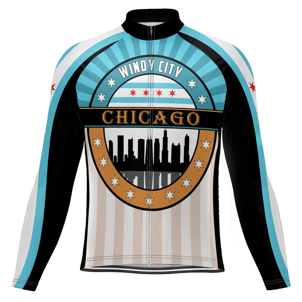 Chicago Long Sleeve Cycling Jersey for Men
