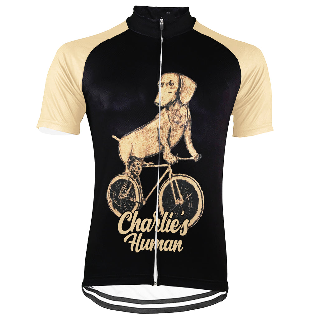 Customized Dog Short Sleeve Cycling Jersey for Men
