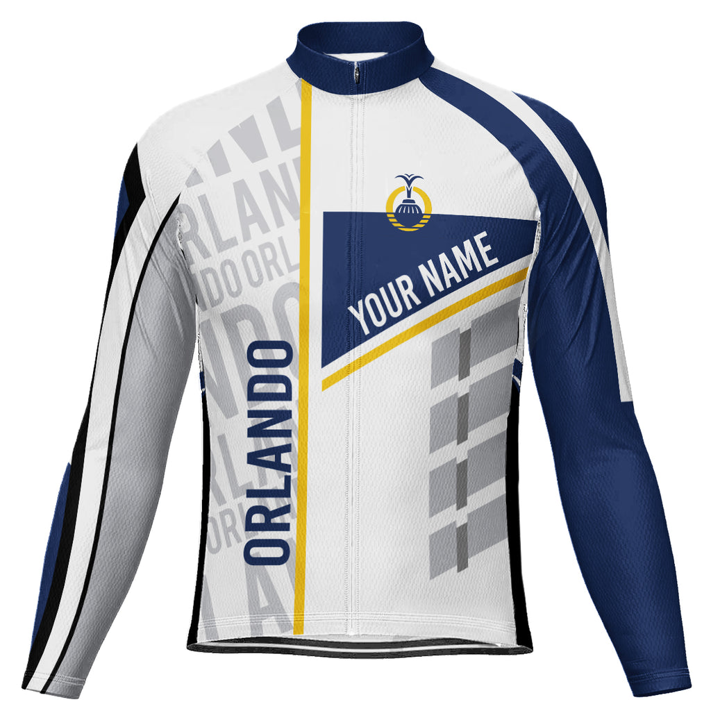 Customized Orlando Long Sleeve Cycling Jersey for Men
