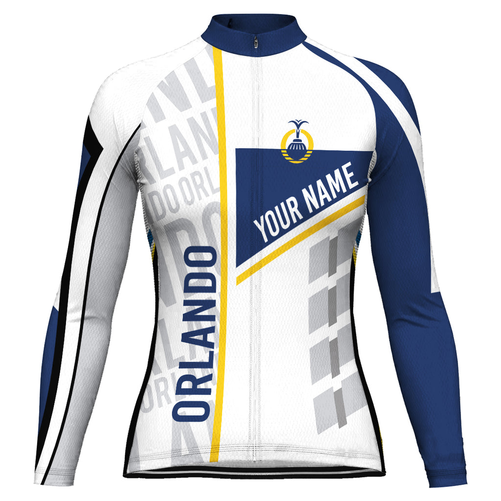 Customized Orlando Long Sleeve Cycling Jersey for Women