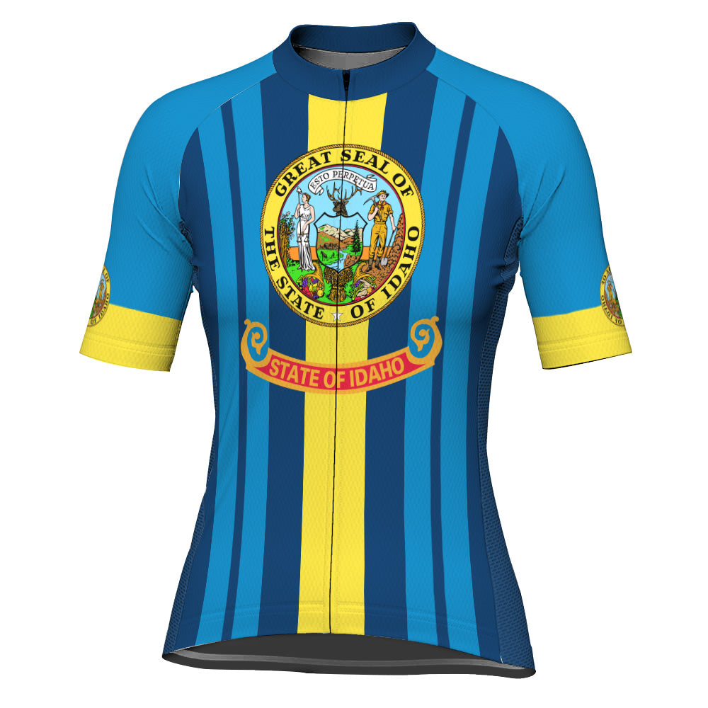 Customized Idaho Short Sleeve Cycling Jersey for Women