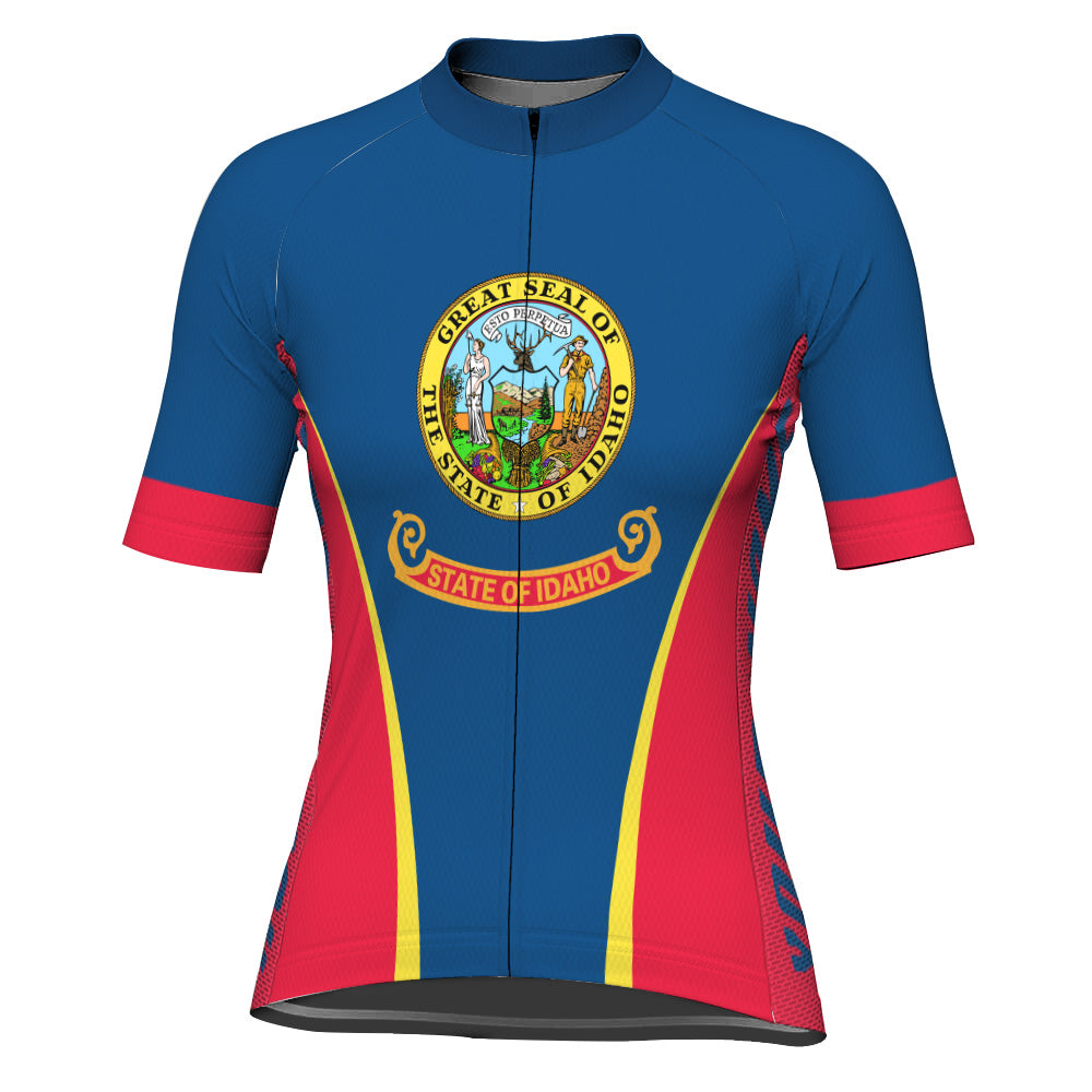 Customized Idaho Short Sleeve Cycling Jersey for Women