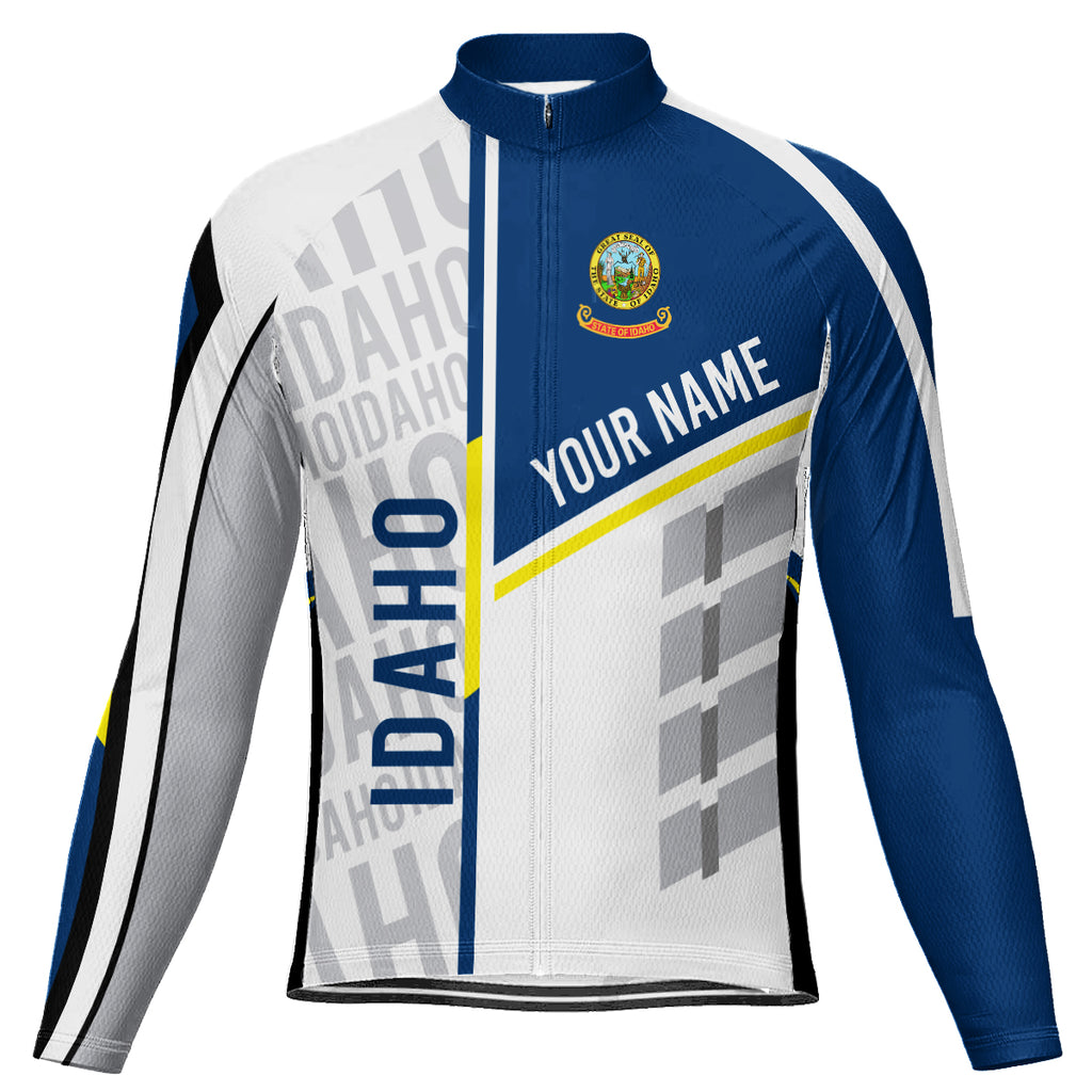 Customized Idaho Long Sleeve Cycling Jersey for Men