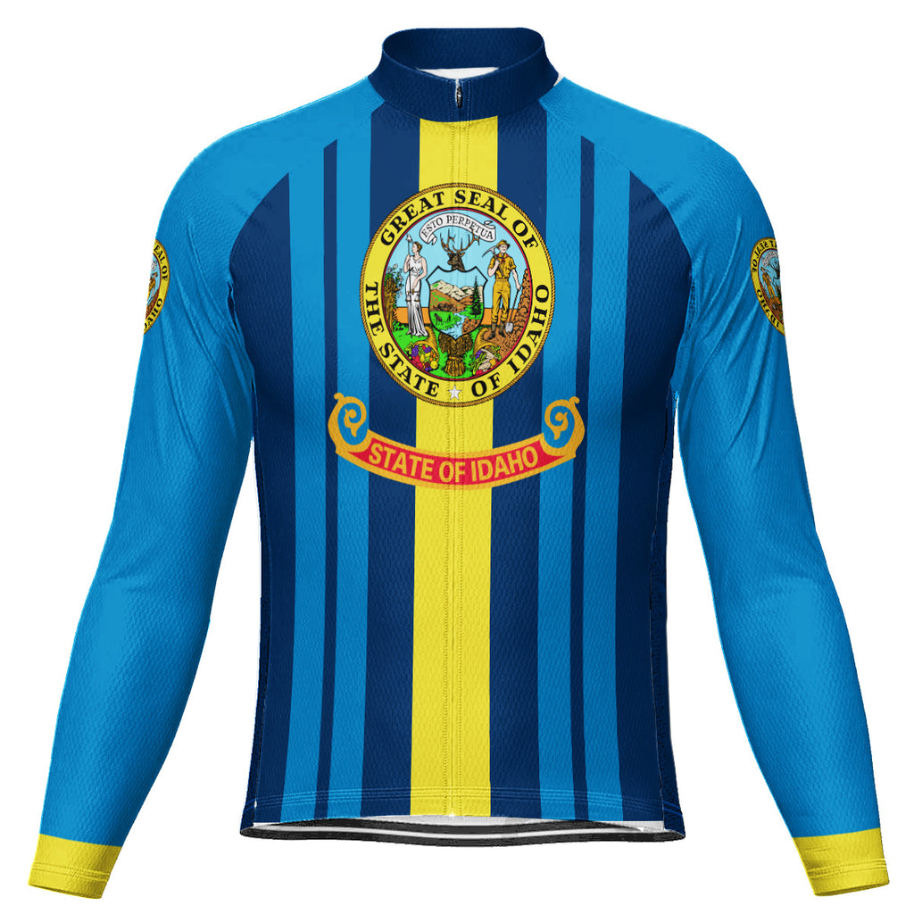 Customized Idaho Long Sleeve Cycling Jersey for Men