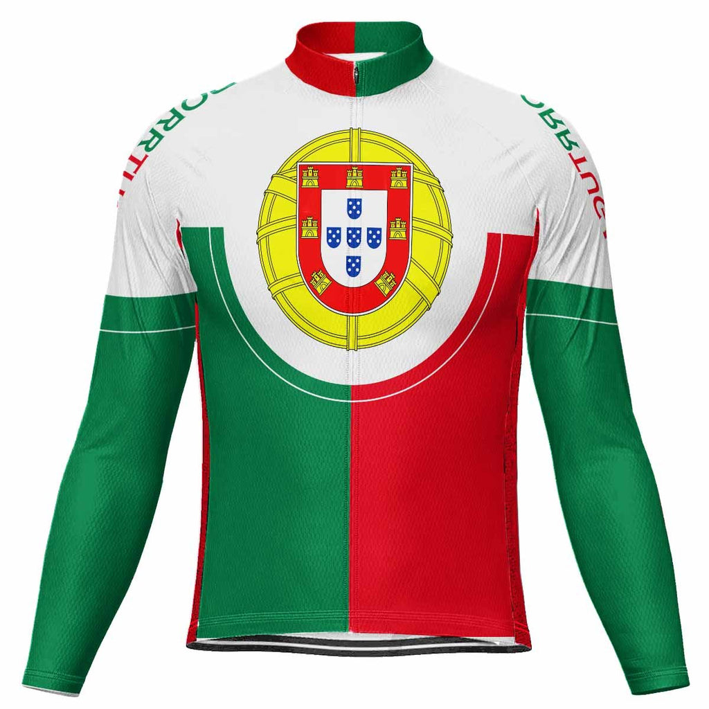Portugal Long Sleeve Cycling Jersey for Men