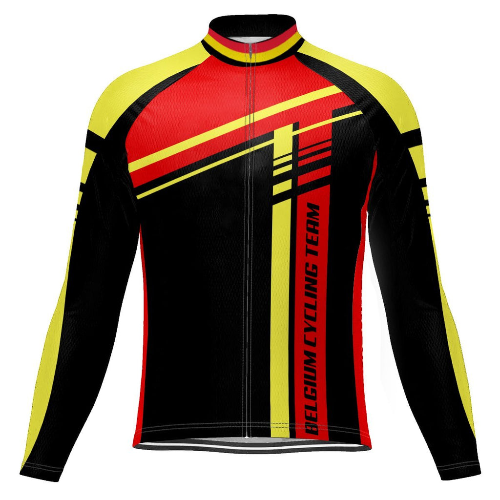 Belgium Long Sleeve Cycling Jersey for Men