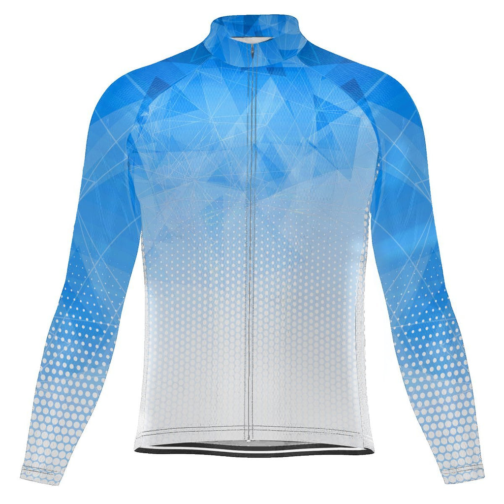 Blue Long Sleeve Cycling Jersey for Men