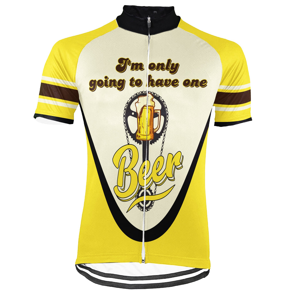 Beer Short Sleeve Cycling Jersey for Men