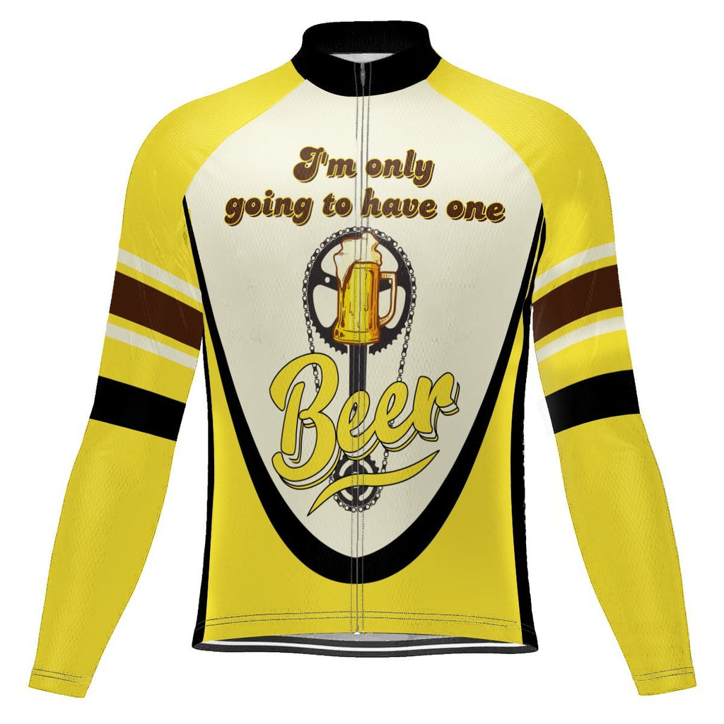 Beer Long Sleeve Cycling Jersey for Men