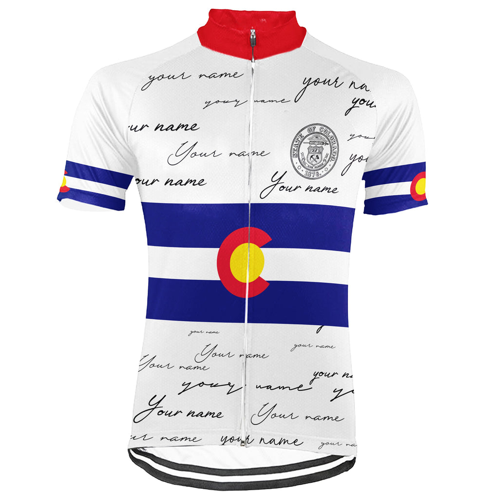 Customized Colorado Short Sleeve Cycling Jersey for Men