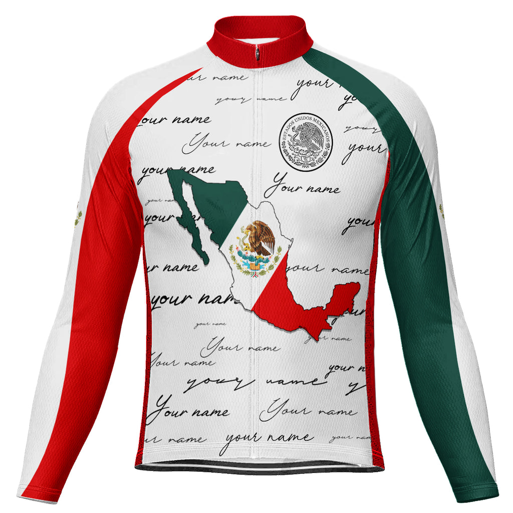 Customized Mexico Long Sleeve Cycling Jersey For Men